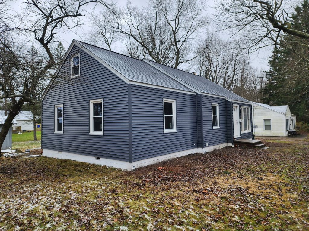 New residential siding installation on a home in Ohio