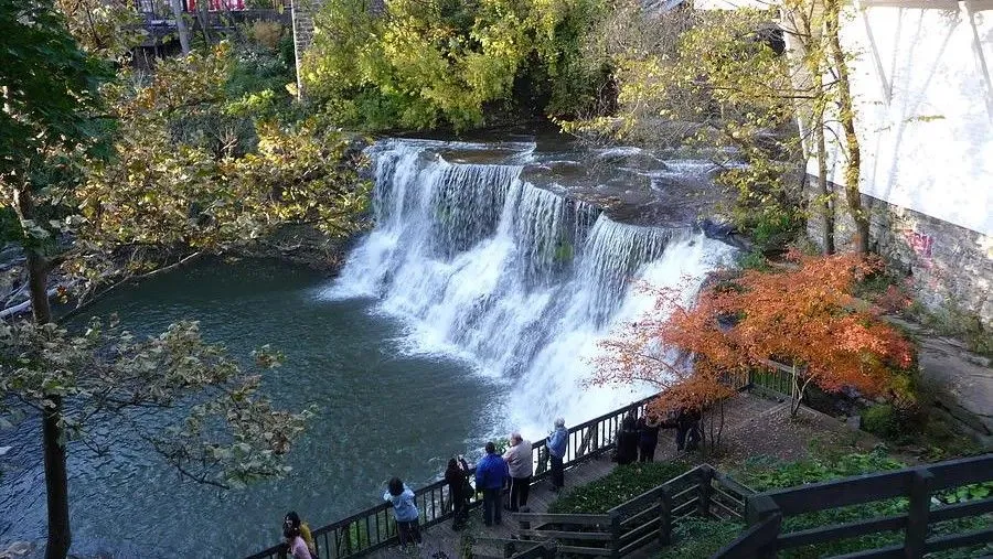 The Falls in Chagrin Falls