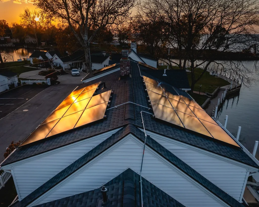 Solar panel installation in Cleveland