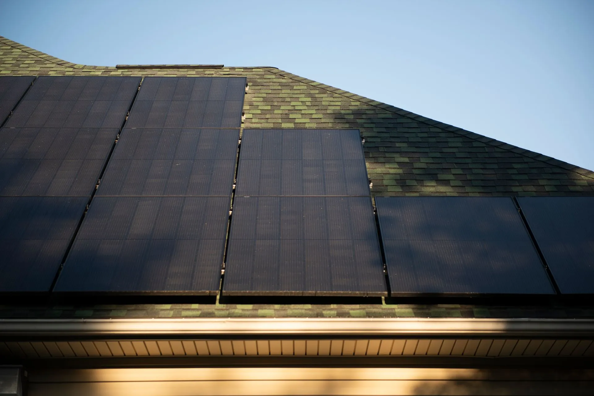 Residential solar panels in Akron
