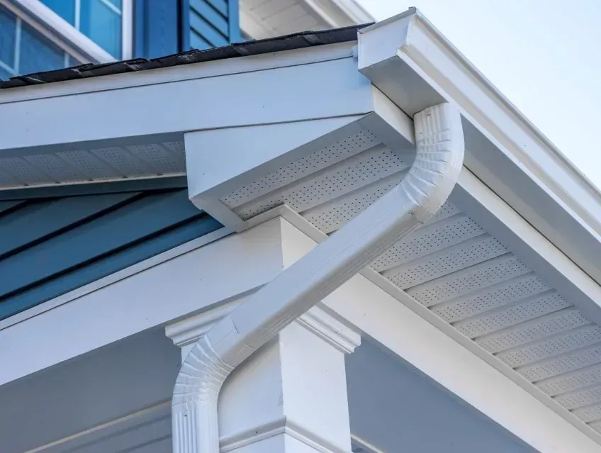 new gutter and downspout installation in Ohio