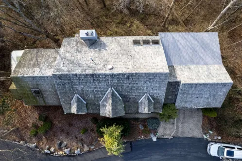 Old Worn Roof - A GREAT Candidate for synthetic Shake Roofing